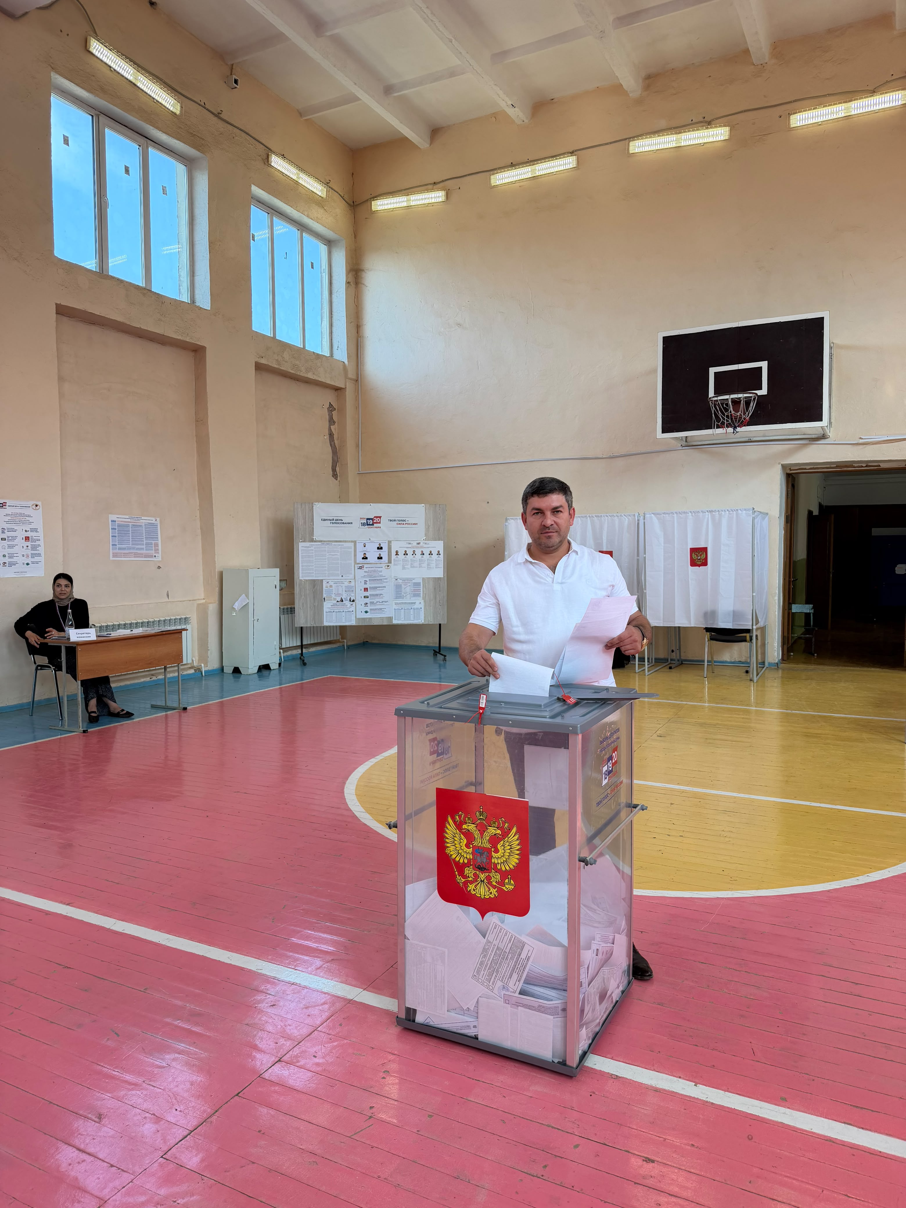 Сотрудники Минтранса Дагестана голосуют на выборах